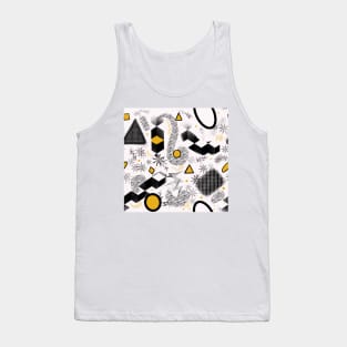 Modern Jumble Pattern Tank Top